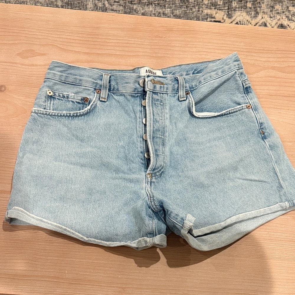 Agolde Sky Blue High Waisted Denim Shorts- SIZE 29!